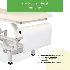 Stół FORTIS 1 (z pilotem / beżowo - biały)