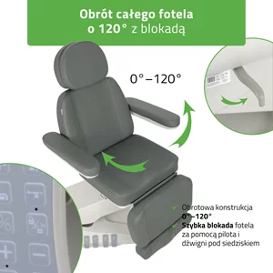 Fotel podgrzewany Luxoria PRO 5 - szary