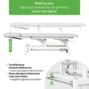 Stół FORTIS 2 ERGO rama sterująca/szaro-biały