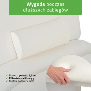 Łóżko fotel kosmetyczny Serenity ERGO 4 biały