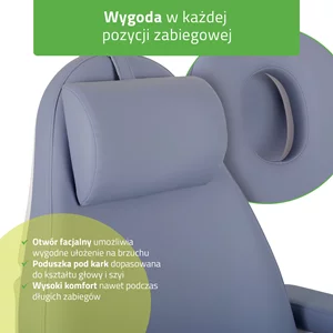 Fotel kosmetyczny Elara PRO 4 - fioletowy