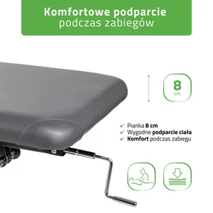 Stół do masażu i rehabilitacji VIGO 2 (szary)