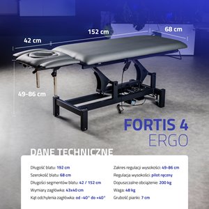 Stół rehabilitacyjny - FORTIS 4 ERGO