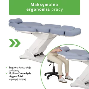 Fotel kosmetyczny Elara PRO 4 - fioletowy