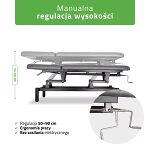 Stół do masażu i rehabilitacji VIGO 2 (szary)