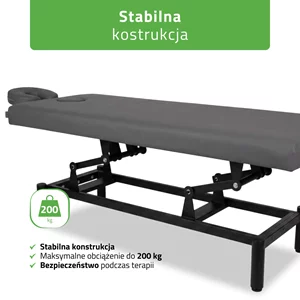 Stół do masażu stacjonarny - VIGO 1 (szary)