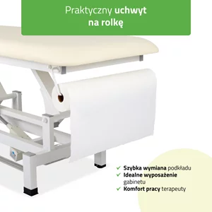 Stół FORTIS 1 (z ramą sterującą/beżowo-biały)