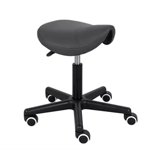 Taboret obrotowy na kółkach LUMO - szary