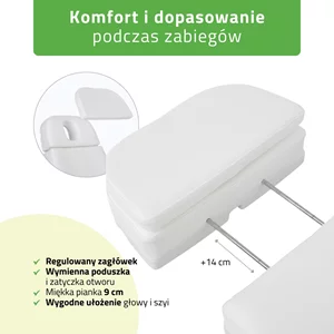 Fotel kosmetyczny Selia PRO 4 - biały