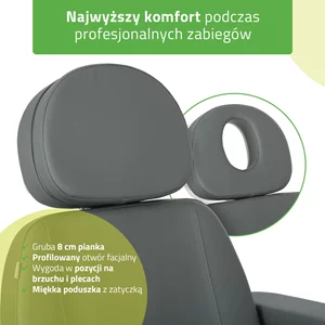 Fotel podgrzewany Luxoria PRO 5 - szary