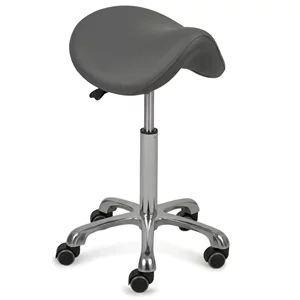 Taboret kosmetyczny / Siodło / - ALMA (szary)