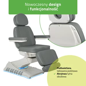 Fotel podgrzewany Luxoria PRO 5 - szary