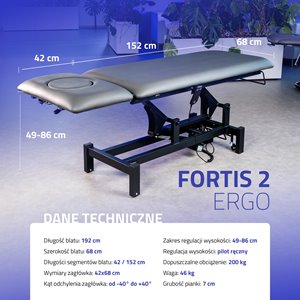 Stół rehabilitacyjny - FORTIS 2 ERGO