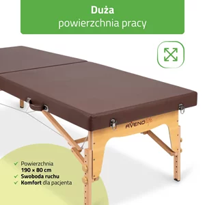 Składany stół do masażu tajskiego NIRO 80 cm