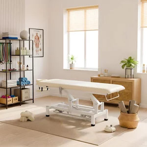 Stół FORTIS 1 (z ramą sterującą/beżowo-biały)