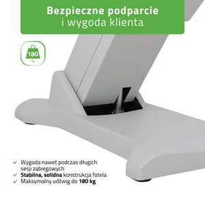 Fotel kosmetyczny Selia PRO 4 - szary