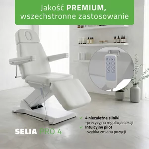 Fotel kosmetyczny Selia PRO 4 - szary