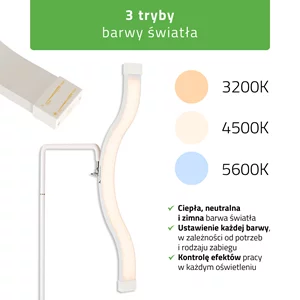 Lampa do gabinetu kosmetycznego VENA - biała