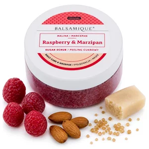 Peeling cukrowy - MALINA I MARCEPAN (80 g)