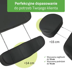 Fotel podgrzewany Luxoria PRO 5 - czarny