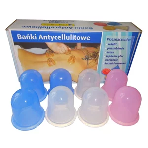 8 baniek silikonowych w różnych kolorach + pudełko