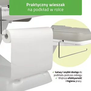 Fotel kosmetyczny szary - Leo PRO 4