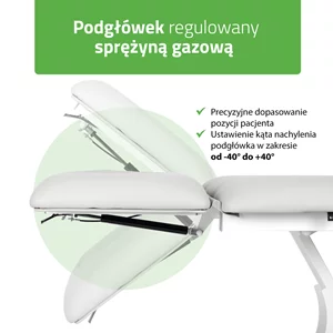 Stół FORTIS 2 ERGO (z pilotem / szaro-biały)