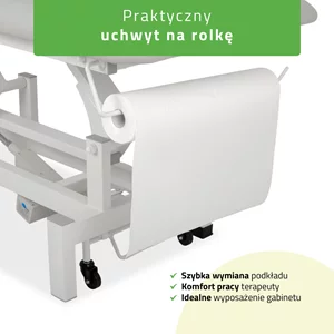 Stół FORTIS 5 ERGO (pilot ręczny/szaro-biały)
