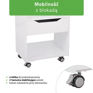 Szafka pomocnik kosmetyczny na kółkach - Ario
