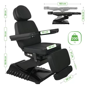 Fotel podgrzewany Luxoria PRO 5 - czarny