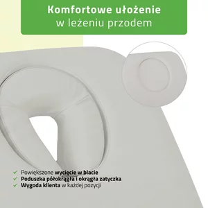 Fotel łóżko kosmetyczne Serenity ERGO 4 szare