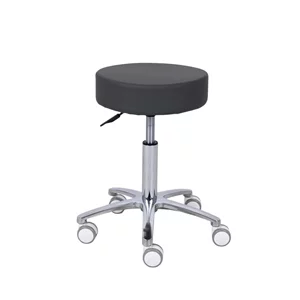 Taboret kosmetyczny na kółkach - MOBI - szary